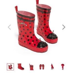 Kidorable ladybug rain boots (size 12)